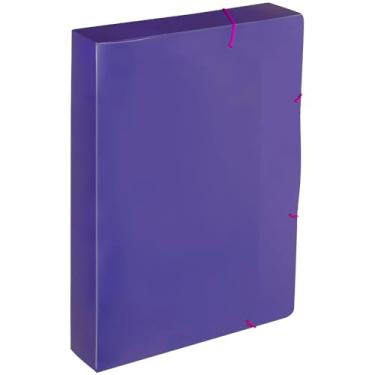 Imagem de Dello - Pasta Aba Elástico A4 LB 4cm Full Color Roxa, 0439.R.0005P - Pacote com 5 unidades