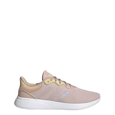 Imagem de adidas Tênis de corrida feminino Qt Racer 3.0, Maravilha-acinzentado/branco nuvem/quase grito, 9
