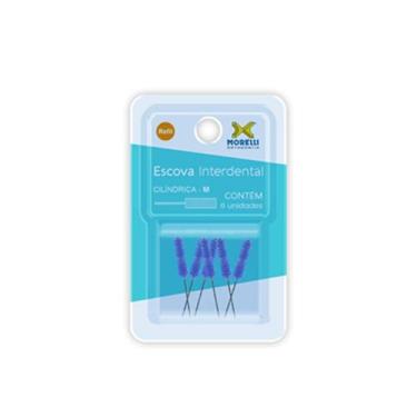 Imagem de Refil P/ Escova Interdental Tam.M Cilindrica C/6 - Morelli