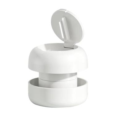 Imagem de Zialofi Cruscor de pílula Cuttador de comprimidos Vitaminas Caixa de recipientes Lâmina de aço inoxidável para animais de estimação, cães, gatos, pássaros, Branco