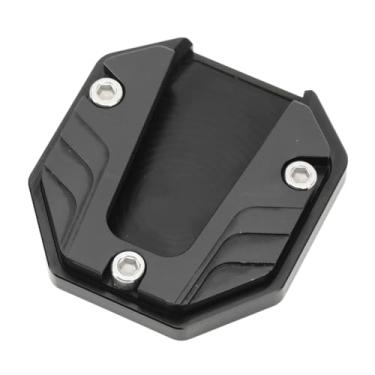 Imagem de Alumínio Alumínio Placa de Suporte Almofada de Extensão de Motocicletas, Suporte Lateral Placa de Kickstand para Estacionamento Em Superfícies Mole Ao Ar Livre, Tecnologia de