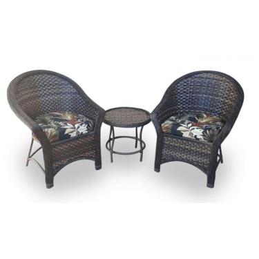 Imagem de Conjunto de Poltronas Fibra Sintética e 1 Mesa Centro