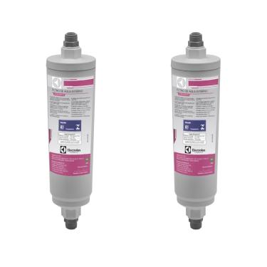 Imagem de Kit Filtro De Água Externo Para Refrigerador Side By Side Electrolux (2 Unidades)