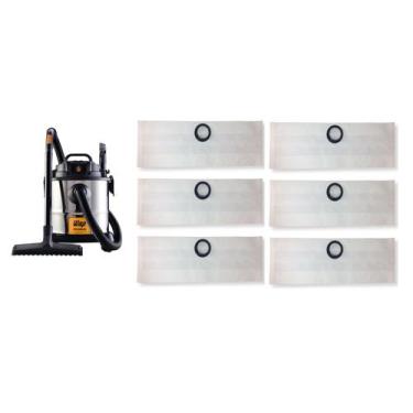 Imagem de Kit com 6 sacos descartaveis aspirador de pó wap gtw 20 i