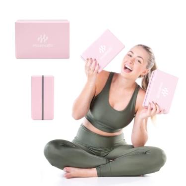 Imagem de Kit 2 Blocos de Yoga e Pilates EVA Premium – Antiderrapante Pilates Yoga Exercícios Alongamento Fitness