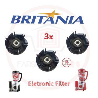 Imagem de Kit 3 Arrastador do Copo para Liquidificador Britania Eletronic Origin