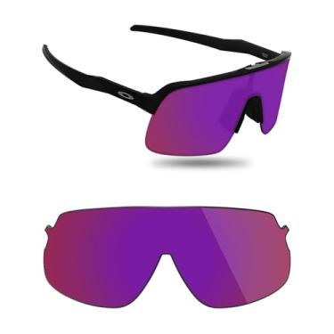 Imagem de Fiskr Lentes polarizadas de substituição compatíveis com óculos de sol Oakley Sutro Lite OO9463, resistente a impactos e ajuste perfeito - vermelho violeta