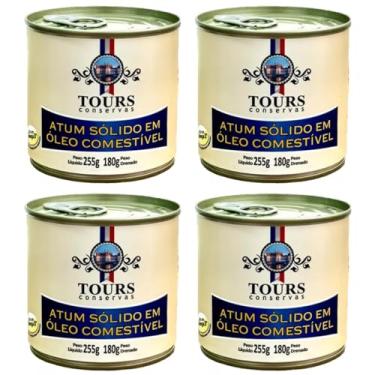 Imagem de 4X Atum Sólido em óleo Comestível Tours Conservas 255g