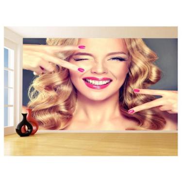 Imagem de Papel De Parede Salão De Beleza Maquiagem Make 3,5M Slb73 - Você Decor