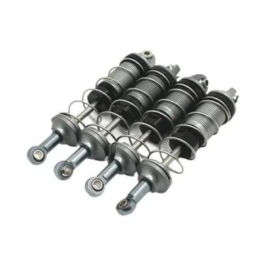 Imagem de 1/16 RC Car Metal Oil Shock Absorber Amortecedor 4pcs Peças De Atualiz