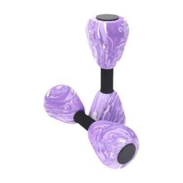 Imagem de Aymzbd Equipamento de Fitness de Halteres Aquáticos de 2pcs Halteres EVA Dumbbells Flutuantes Halteres de Barra, Violet E Branco
