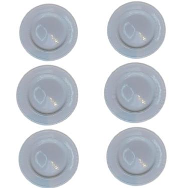 Imagem de Prato Raso de Porcelana New Bone Pearl Branco Kit com 6
