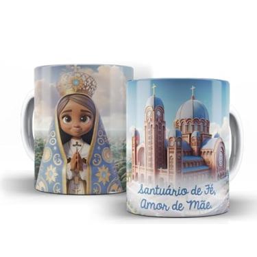 Imagem de Caneca branca católica animação divina (14925)