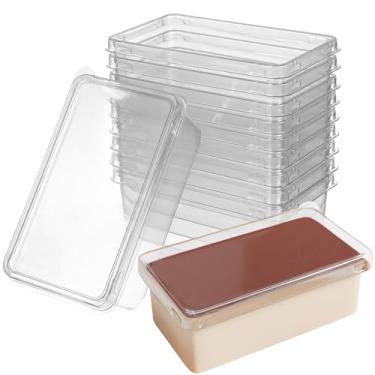 Imagem de UPKOCH Suporte Transparente Para Bolo, Caixa Com 10 Unidades, Caixas Transparentes Alimentos De Padaria, Recipiente Sobremesas Tampa Cupcakes, Embrulhar Tiramisu Casamento, Aniversário