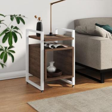 Imagem de Mesa de Apoio Cabeceira Baú de Cama para Quarto Industrial Marrocos Ba