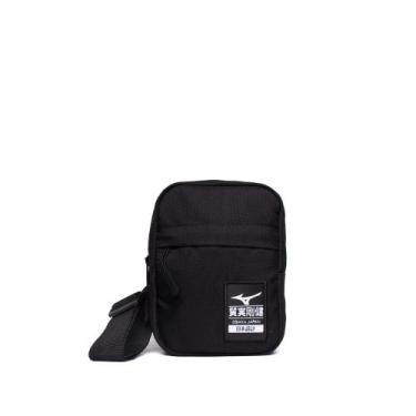 Imagem de Bolsa Unissex Mizuno Street Shoulder Bag Transversal Preto, Preto, Úni