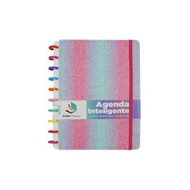 Imagem de Caderno Inteligente com Discos Coloridos – 80 Folhas (60 pautadas + 20 lisas), Divisórias, Calendário Atual e Anterior, Reutilizável, Folhas Imprimíveis