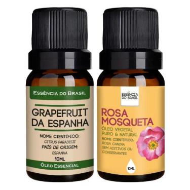 Imagem de Óleo Essencial Grapefruit Espanha + Vegetal R. Mosqueta 10ml - Essênci