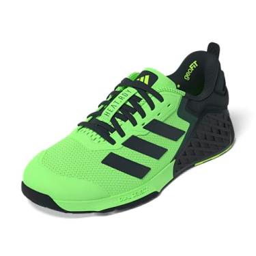 Imagem de adidas Tênis de treinamento unissex adulto Dropset 3, Lime Burst/Carbon/Limão Lúcido, 14 Wide Women/13 Wide Men