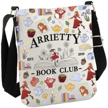 Imagem de GJTIM Bolsa tiracolo Arrietty para amantes de livros de animação japonesa para amantes de filmes de desenho animado, Arrietty Cb, Multifuncional
