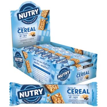Imagem de Nutry Barra De Cereais Castanha-De-Caju Com Chocolate 22G - Display Com 24 Unidades - Com 3 Cereais E Castanha