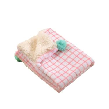 Imagem de WeiLaiKeQi Almofada para canil, cobertor para animais de estimação, almofada para dormir, para gaiola de cachorro e gato para filhotes, gatos e cães pequenos, Rosa, L