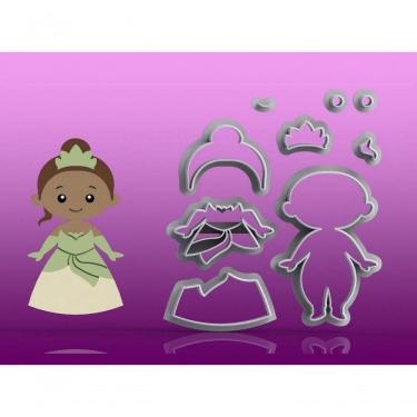 Imagem de Cortador Princesa Tiana Modular Tamanho 6 Cm