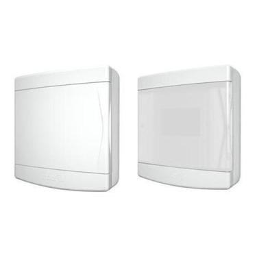 Imagem de Quadro Distribuição Sobrepor 3/ 4 Disjuntores Tampa Branca - Tigre