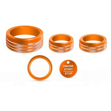 Imagem de SENSHINE Capas de maçaneta para Ford Maverick 2025 Interruptor de mudança de marchas 4WD Motor Start Stop Anel tampa do botão de controle de farol volume rádio console central tampa do botão