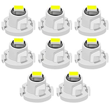 Imagem de Tongze 8 peças de lâmpadas LED T4.2 brancas: 3030 Chip Neo Wedge Led Dash Instrumento Lâmpadas de Substituição Universal para Luzes de Painel de Carro Luz de Relógio Transmissão Motor Interruptor de