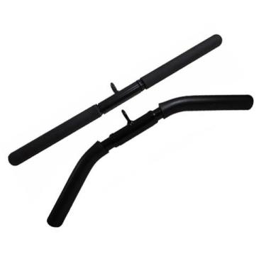 Imagem de Kit 2 Barras Puxador Triceps Pulley Reto Curvo Academia - Famafit