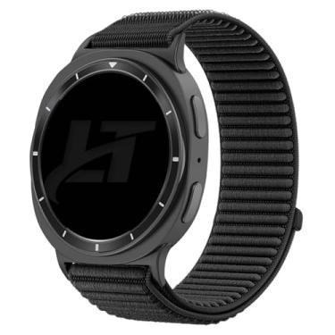 Imagem de Pulseira Nylon Loop LTimports compativel com Galaxy Watch8 Classic 46mm, Galaxy Watch 8 44mm e Galaxy Watch 8 40mm (LT-Preto, Conector Preto)