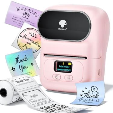 Imagem de Memoqueen Máquina Fabricante de Etiquetas Phomemo com Fita, Impressora de Etiquetas de Código de Barras M110 - Etiquetadora Térmica Portátil Bluetooth para Endereços de Joias, Varejo, Pequenas Empresa