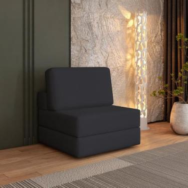 Imagem de Sofá Cama à Vácuo 1 Lugar Linha Modular Flip Magic - Arte Cúbica Estof