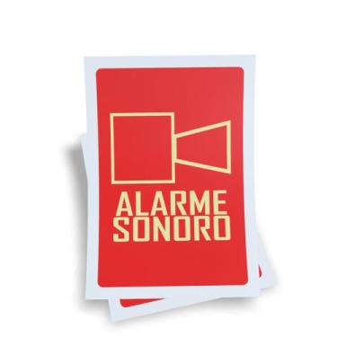 Imagem de Kit 3 Placas sinalização 15x21cm EM PVC PL(1032) - Tema: Alarme de Inc