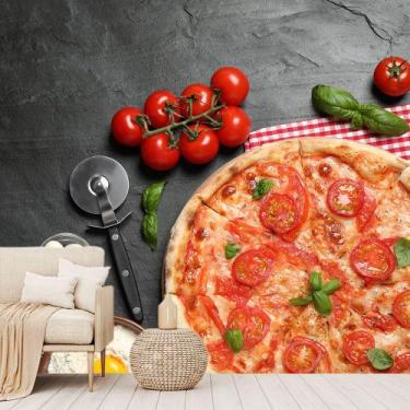 Imagem de Papel de Parede Pizza Forno Cozinha Alimento Sala Painel - 199pcp - Al