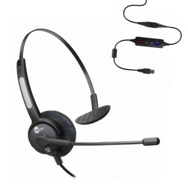 Imagem de Headset USB Voip Skype MonoAuricular Com Cancelador De Ruído Htu-300 T