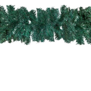 Imagem de Festão Aramado 270 cm x 25 cm x 6 cm Decoração De Natal 200 Galhos Grosso Enfeite Natalino Robusto Para Arvore de Natal Mesa Posta Lareira Escada