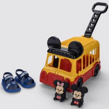 Imagem de Sandália Infantil Mickey Tour Grendene Kids - Azul, 20/21