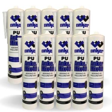 Imagem de Cola Pu 40 Anker do Brasil 10 Unidades Selante Pu, Branco