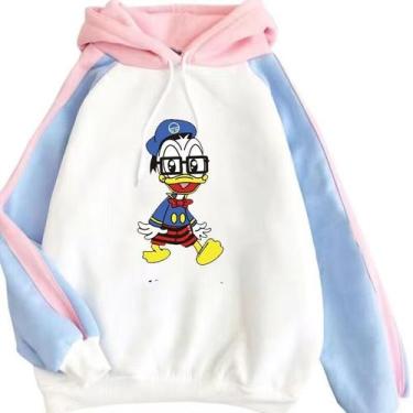 Imagem de Moletom folgado colorido contrastante Donald Duck - SANMU