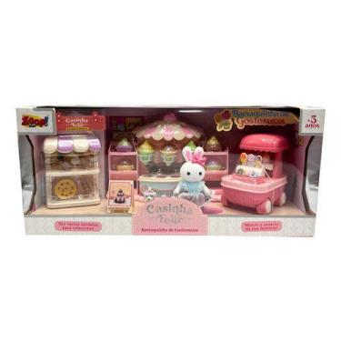 Imagem de Casinha Feliz Carrinho De Sorvete Coelhinho Coleção Playset - Zoop Toy