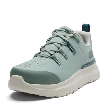 Imagem de Timberland PRO Tênis de trabalho feminino Intercept Steel Safety Toe Industrial Athletic, Sálvia/Branco, 10 Wide