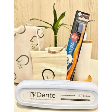 Imagem de RV Dente, Kit Combinado Raspador de Língua + Escova Ultra RV Dente (Laranja)