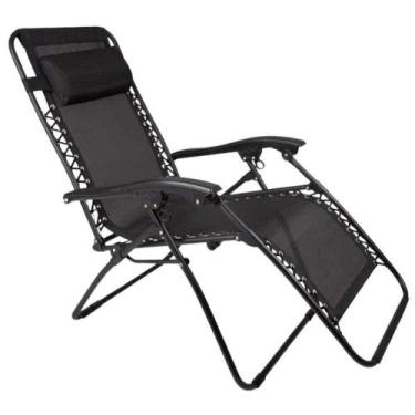 Imagem de Cadeira Sevilha Reclinável 21 Posições 120Kg Preta MOR