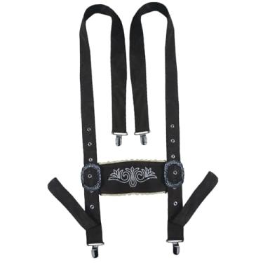 Imagem de YIJU Suspensórios Lederhosen Masculinos para Celebrações Culturais Ajustáveis
