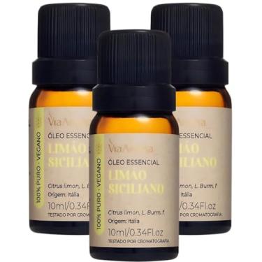 Imagem de Kit 3 Óleo Essencial Limão Siciliano 10ml - Via Aroma