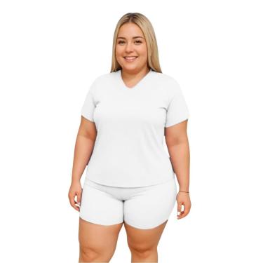 Imagem de Camiseta Feminina Manga Curta Dry Fitness Academia Plus Size-Feminino