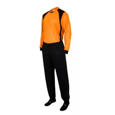 Imagem de Kit de goleiro adulto trb (camisa + calça), Laranja, G