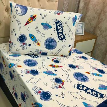 Imagem de Kit Lençol Infantil Solteiro 2 Peças 100 Algodão - Guilherme Enxovais,